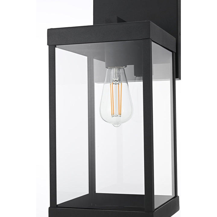 7 Inch Outdoor Wall Sconce In Black