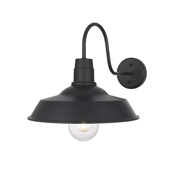 14 Inch Outdoor Wall Sconce In Black