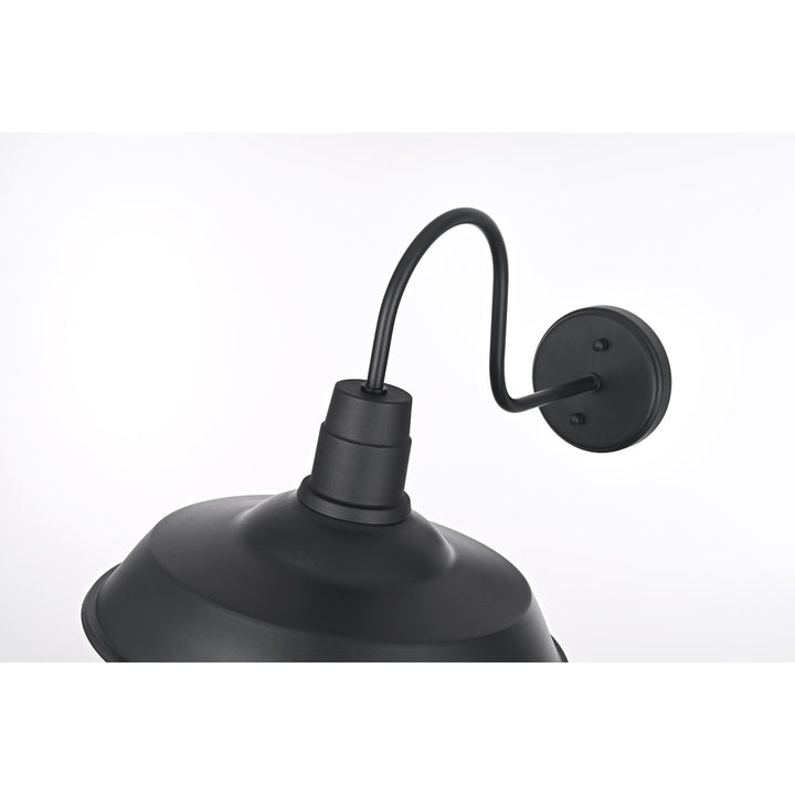 14 Inch Outdoor Wall Sconce In Black