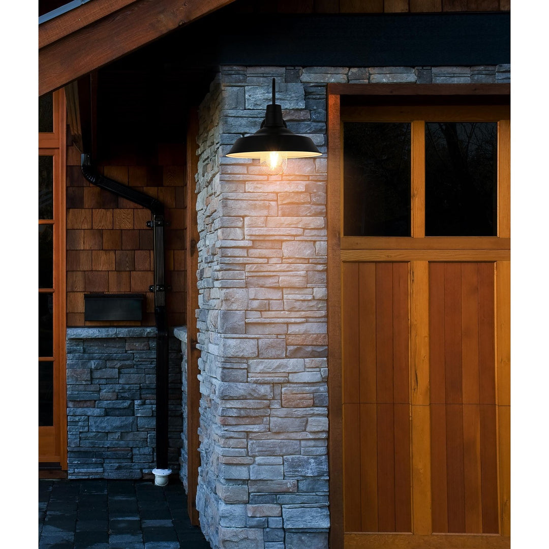 14 Inch Outdoor Wall Sconce In Black