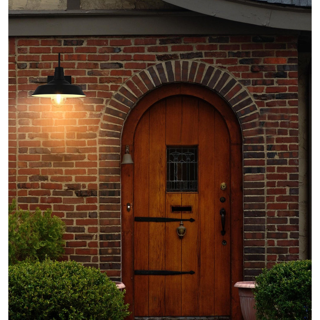 14 Inch Outdoor Wall Sconce In Black