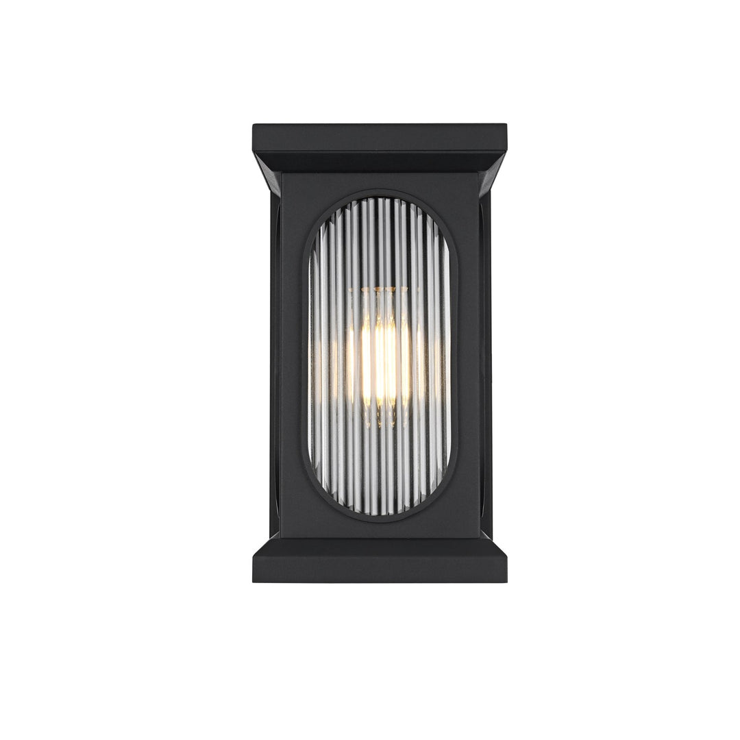8 Inch Outdoor Wall Sconce In Black by Elegant Lighting