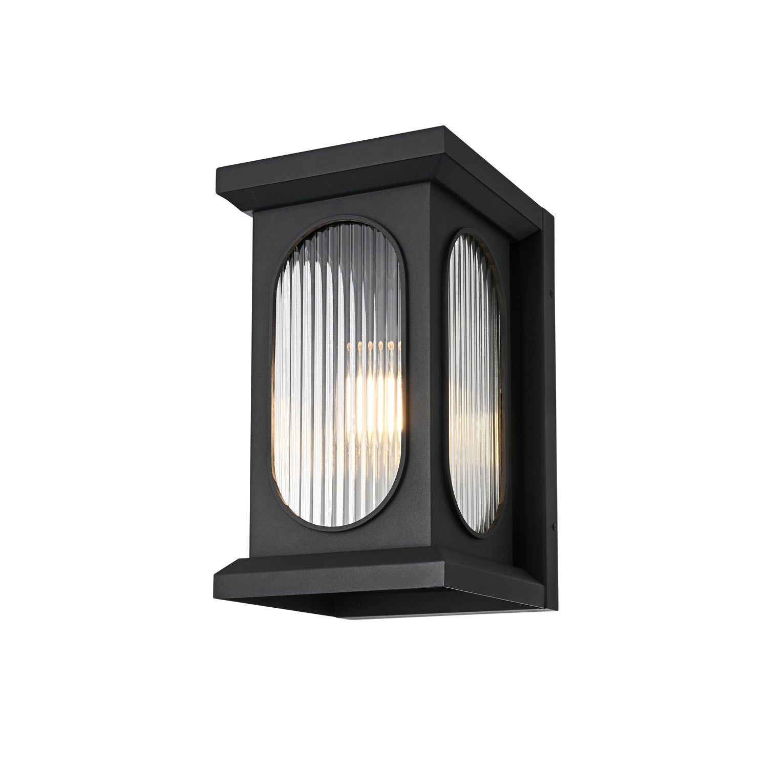 9 Inch Outdoor Wall Sconce In Black
