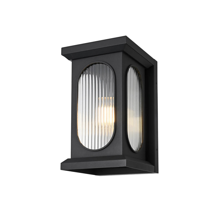 9 Inch Outdoor Wall Sconce In Black