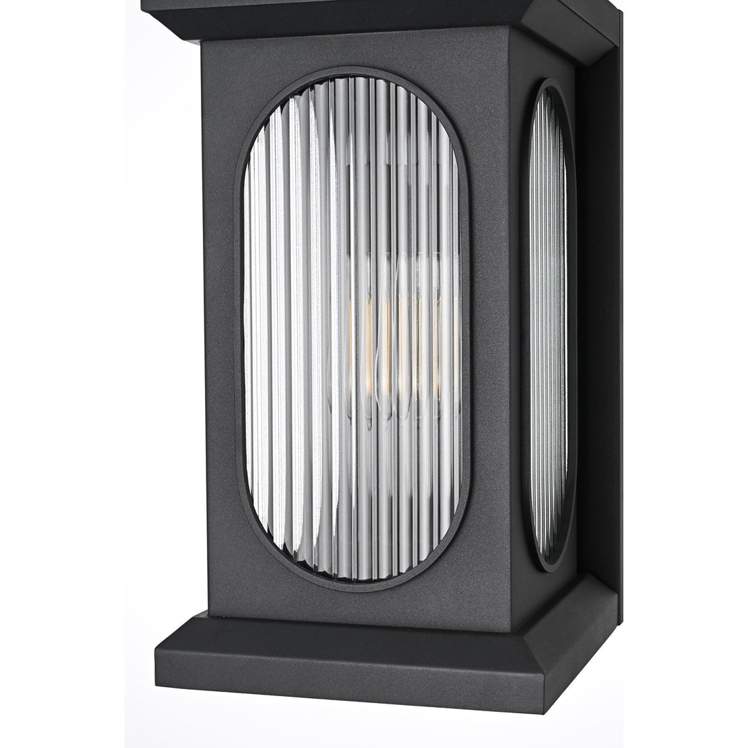 9 Inch Outdoor Wall Sconce In Black