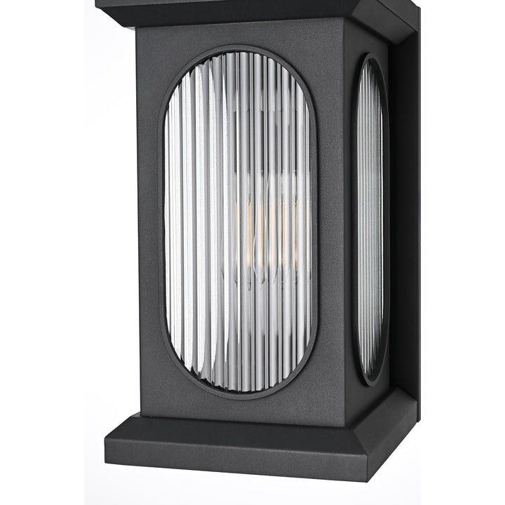 9 Inch Outdoor Wall Sconce In Black
