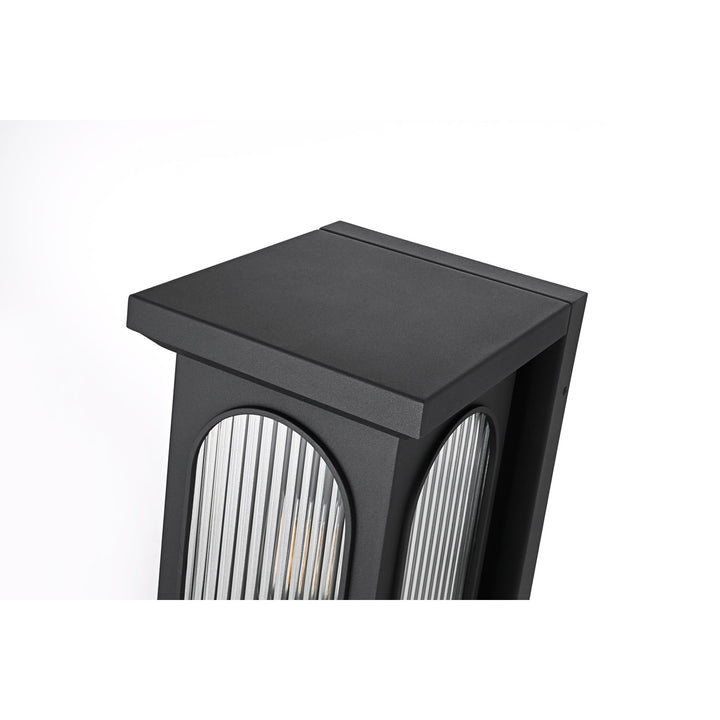 9 Inch Outdoor Wall Sconce In Black