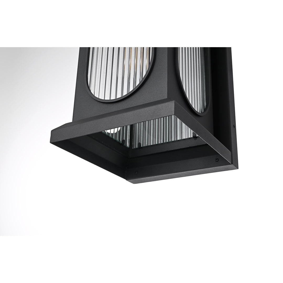 9 Inch Outdoor Wall Sconce In Black
