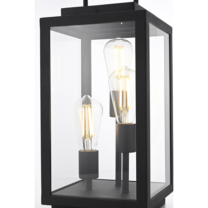 8 Inch Outdoor Lawn Light In Black