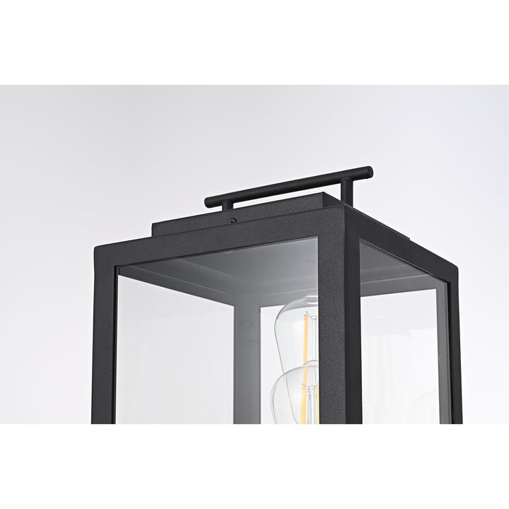 8 Inch Outdoor Lawn Light In Black