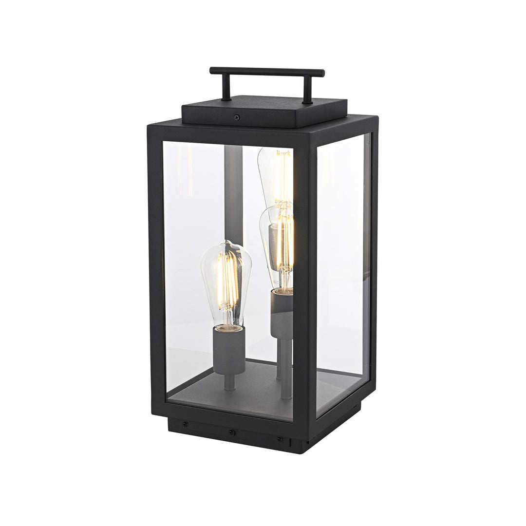 8 Inch Outdoor Lawn Light In Black