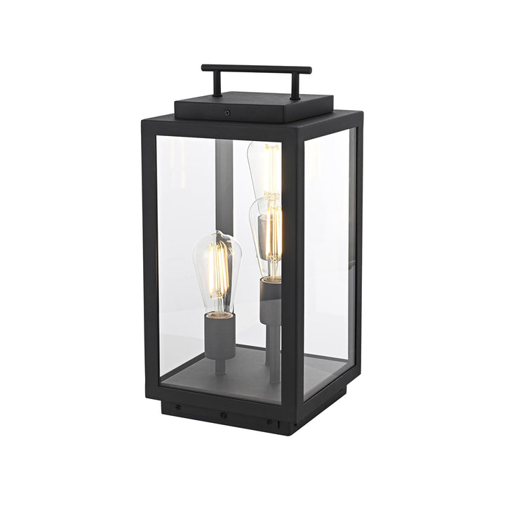 8 Inch Outdoor Lawn Light In Black