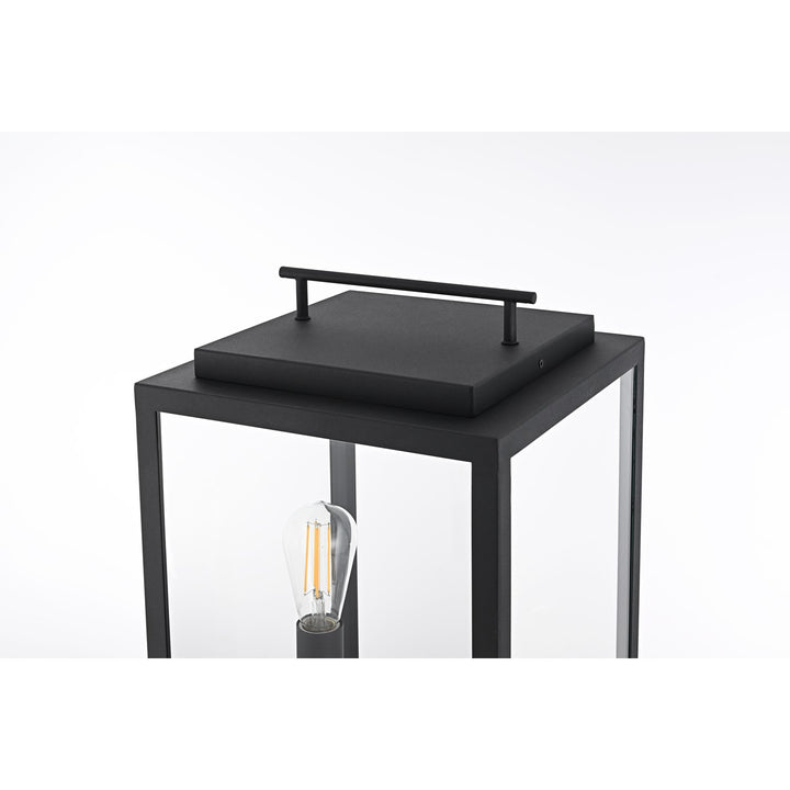 12 Inch Outdoor Lawn Light In Black