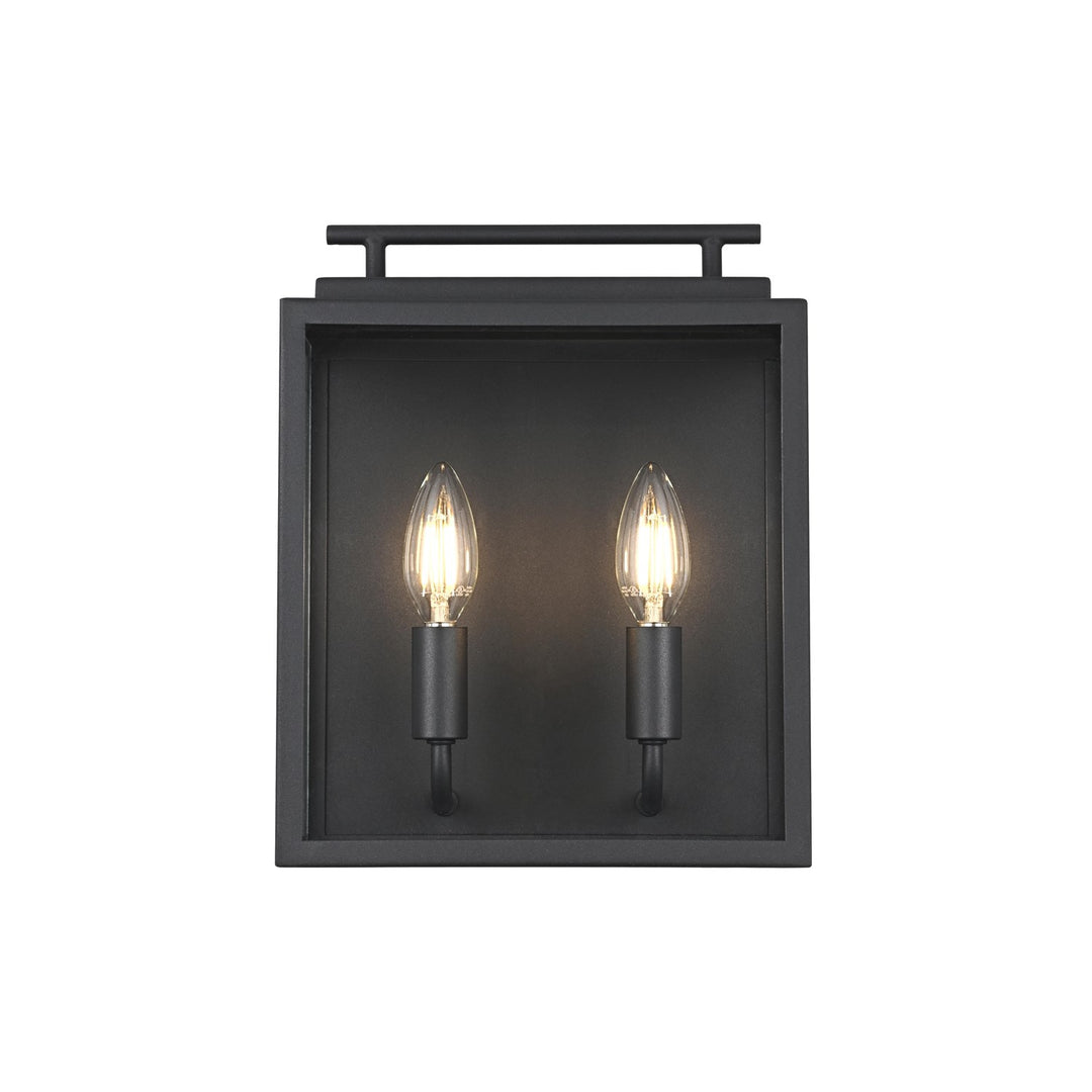 9 Inch Outdoor Wall Sconce In Black by Elegant Lighting