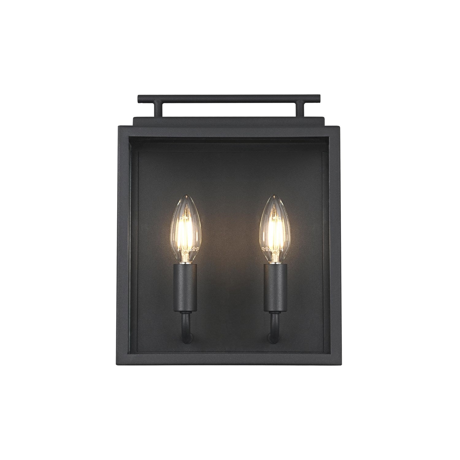 9 Inch Outdoor Wall Sconce In Black by Elegant Lighting