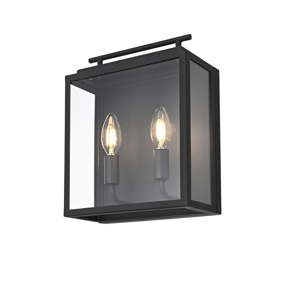 9 Inch Outdoor Wall Sconce In Black