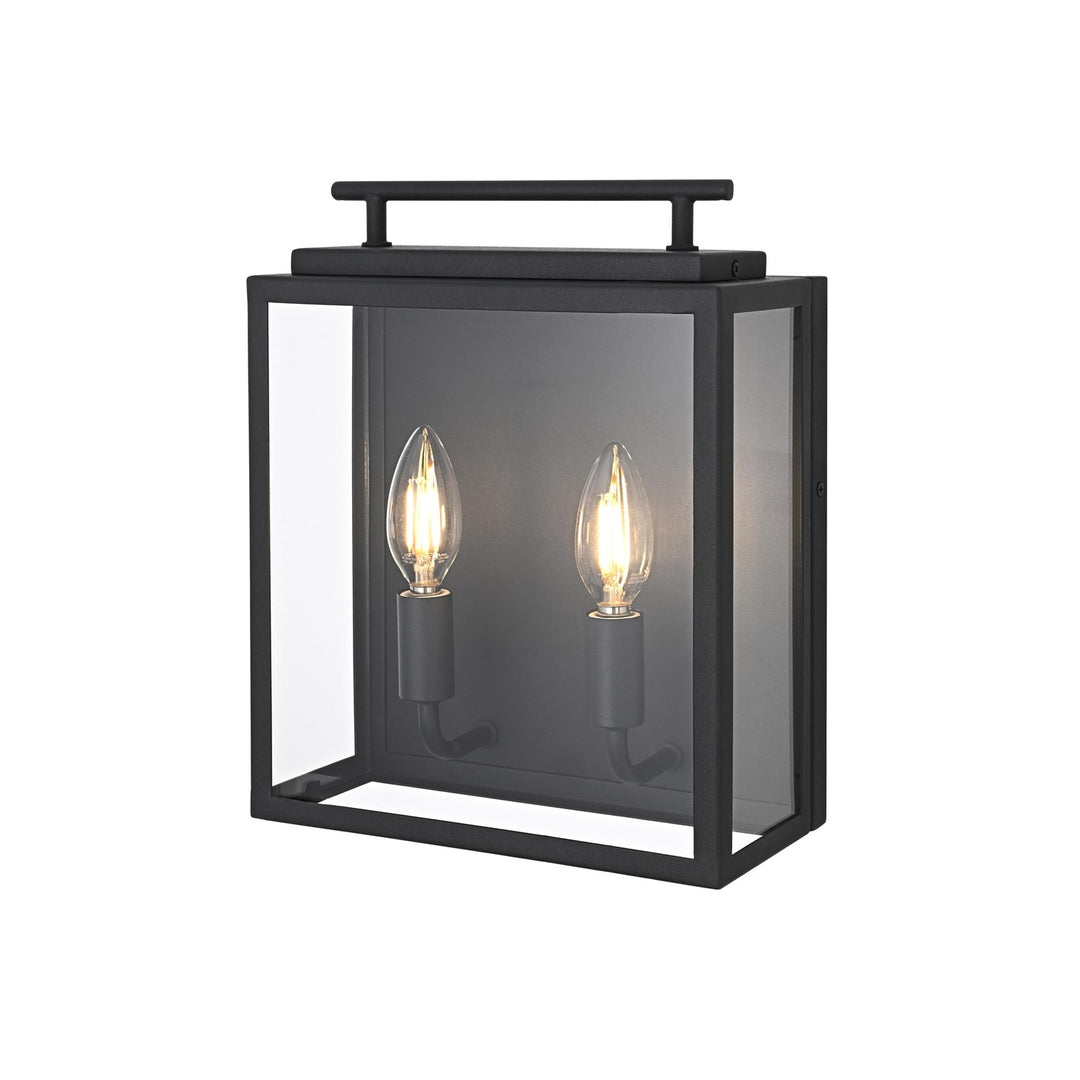 9 Inch Outdoor Wall Sconce In Black