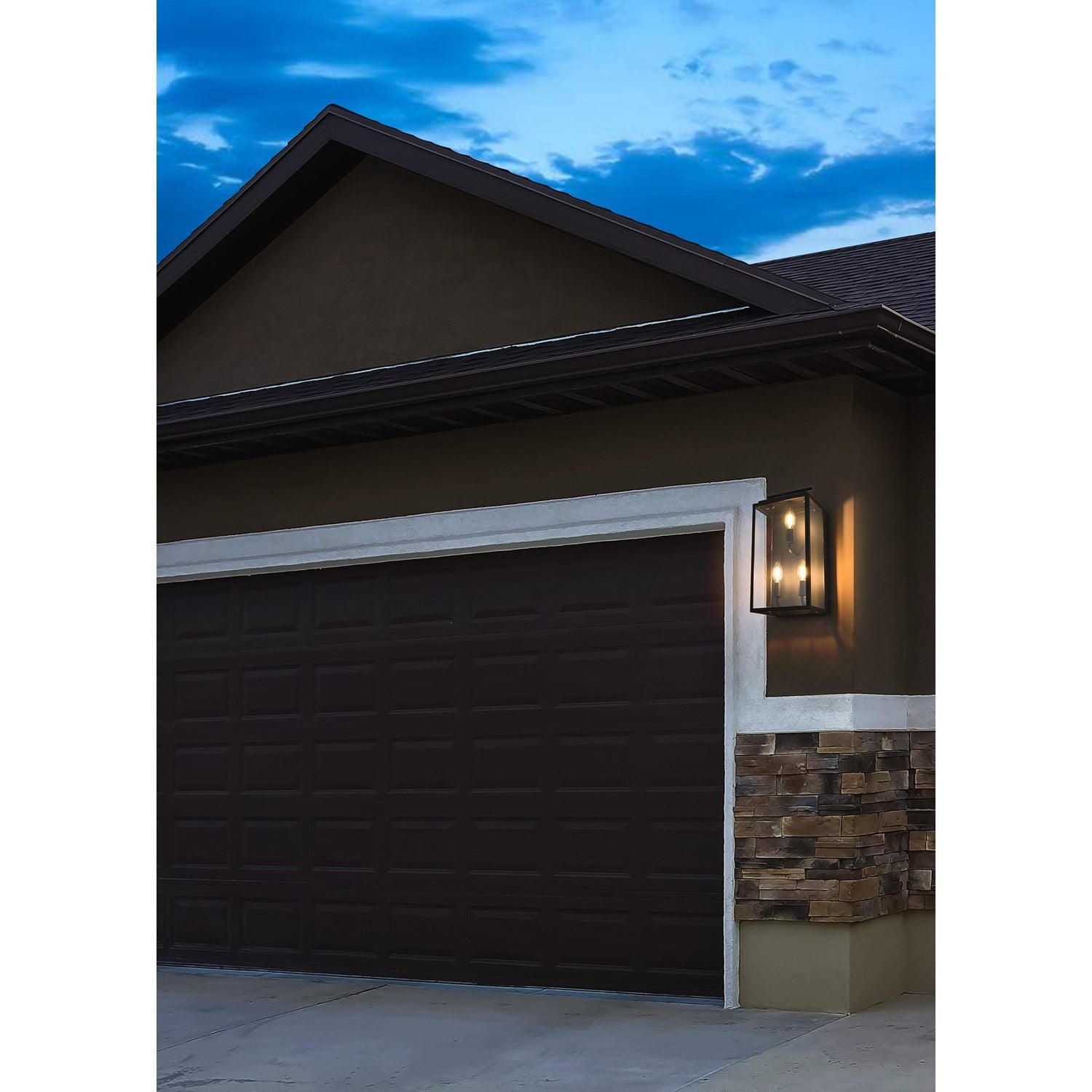 8 Inch Outdoor Wall Sconce In Black