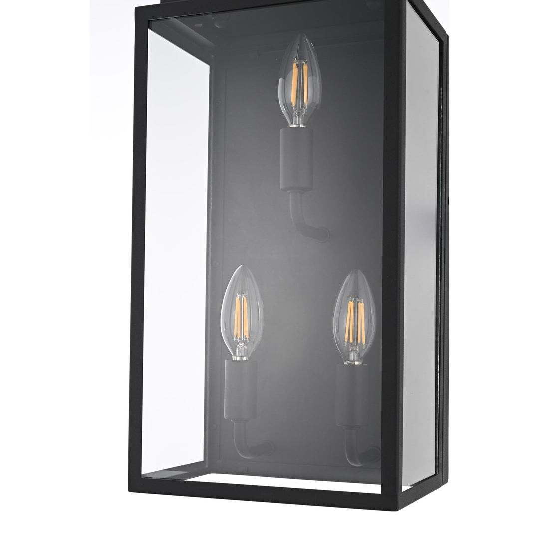 8 Inch Outdoor Wall Sconce In Black