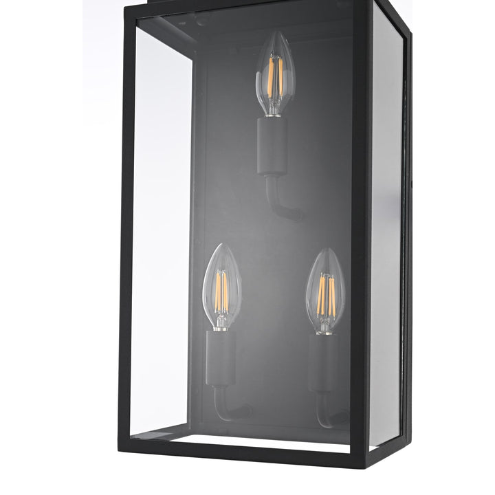 8 Inch Outdoor Wall Sconce In Black