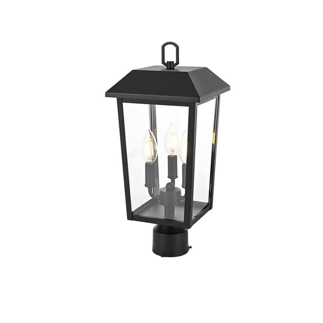 8 X 18 Inch Outdoor Post Light In Black