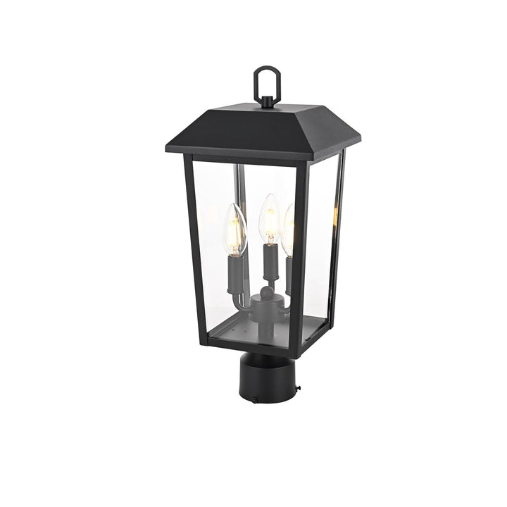 8 X 18 Inch Outdoor Post Light In Black