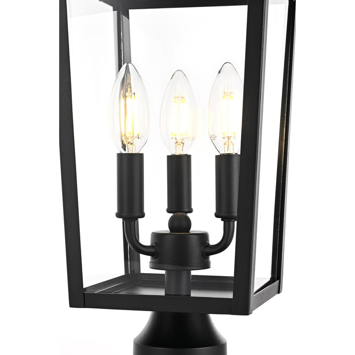 8 X 18 Inch Outdoor Post Light In Black