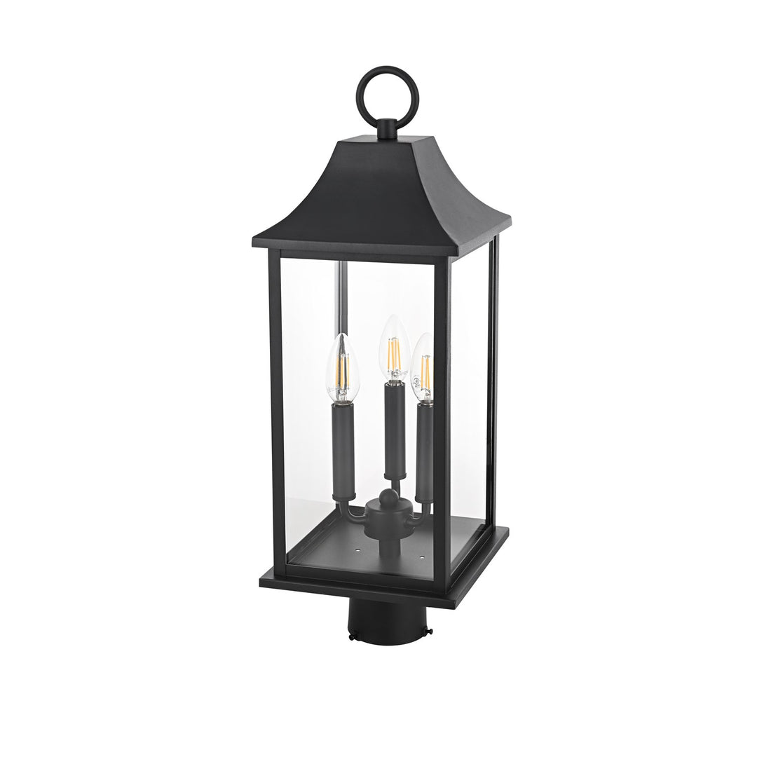 8 X 23.5 Inch Outdoor Post Light In Black