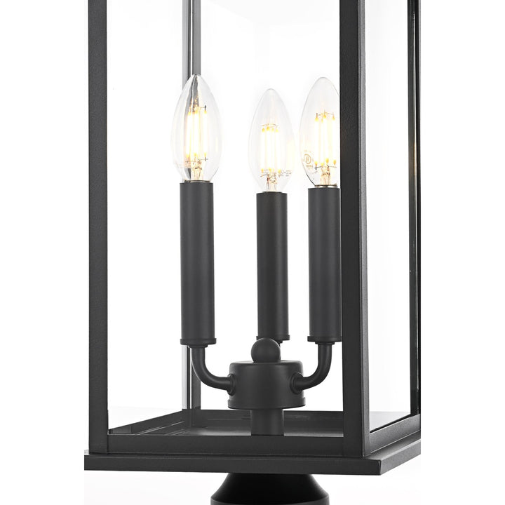 8 X 23.5 Inch Outdoor Post Light In Black