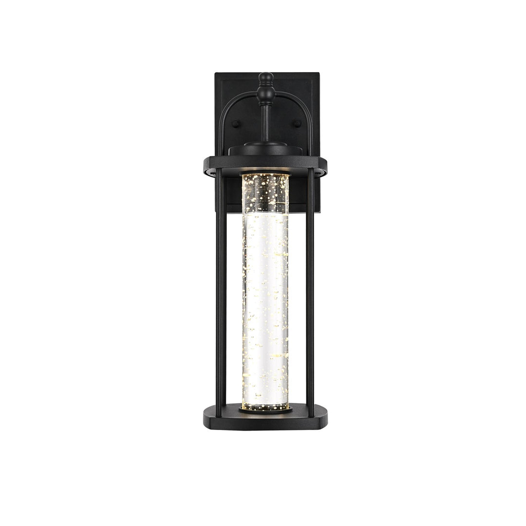 15 Inch Led Outdoor Wall Sconce In Black by Elegant Lighting