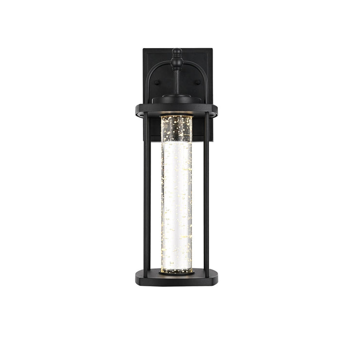 15 Inch Led Outdoor Wall Sconce In Black by Elegant Lighting