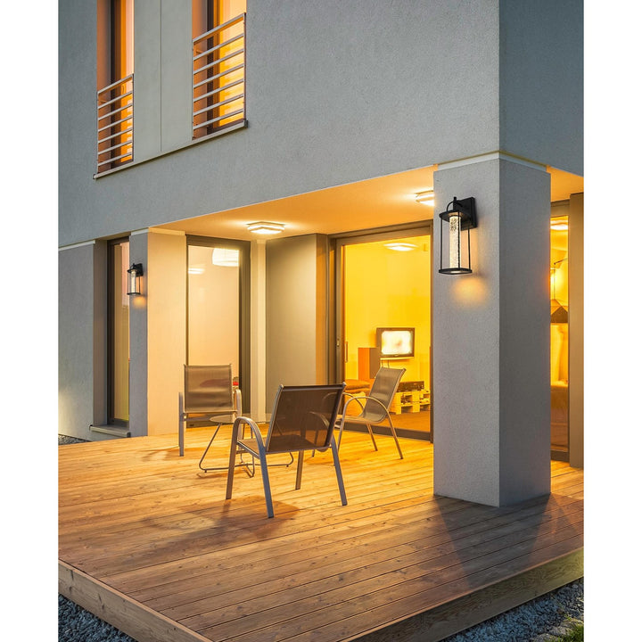 15 Inch Led Outdoor Wall Sconce In Black