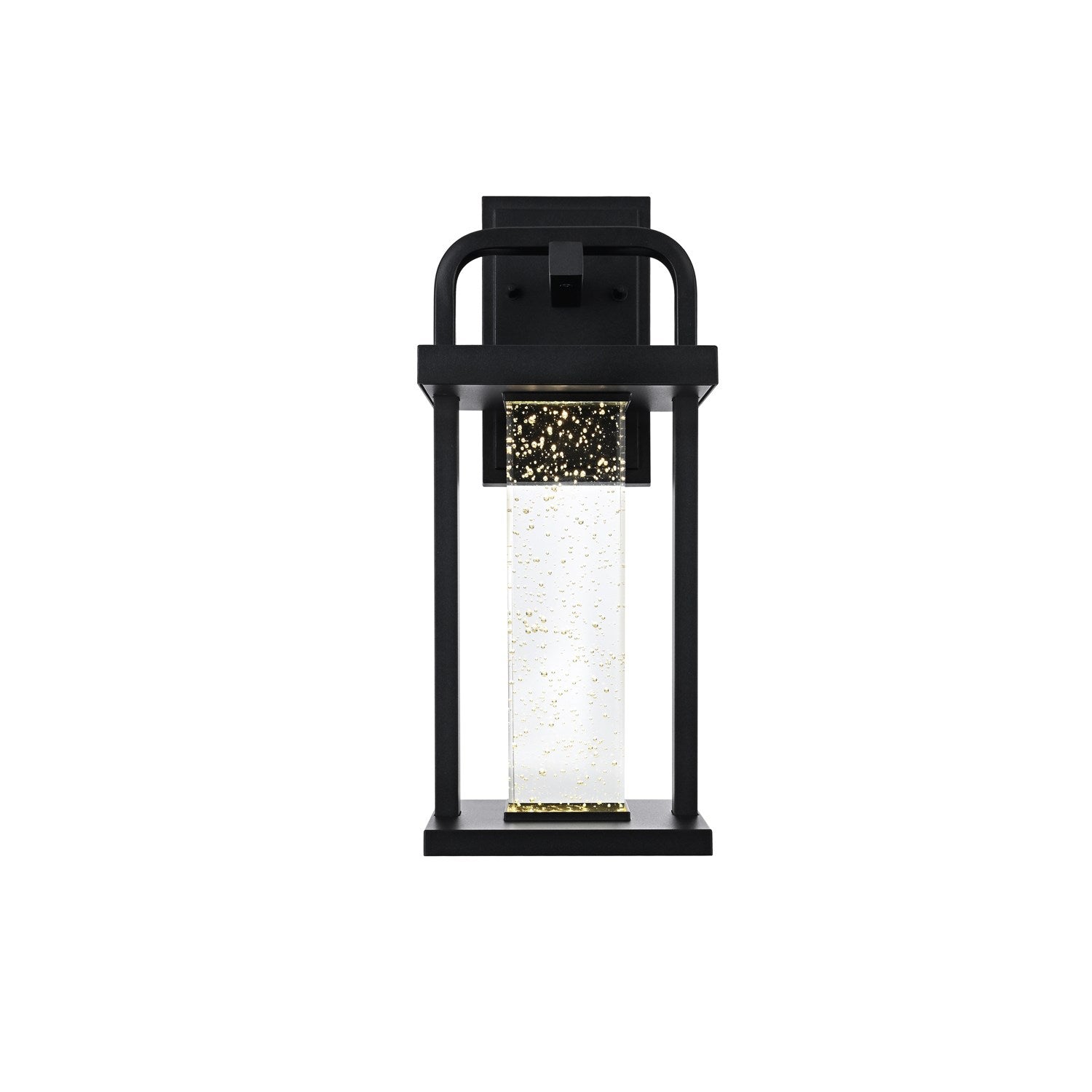 16 Inch Led Outdoor Wall Sconce In Black by Elegant Lighting