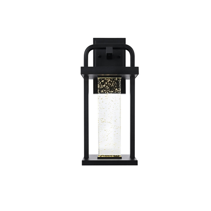 16 Inch Led Outdoor Wall Sconce In Black by Elegant Lighting