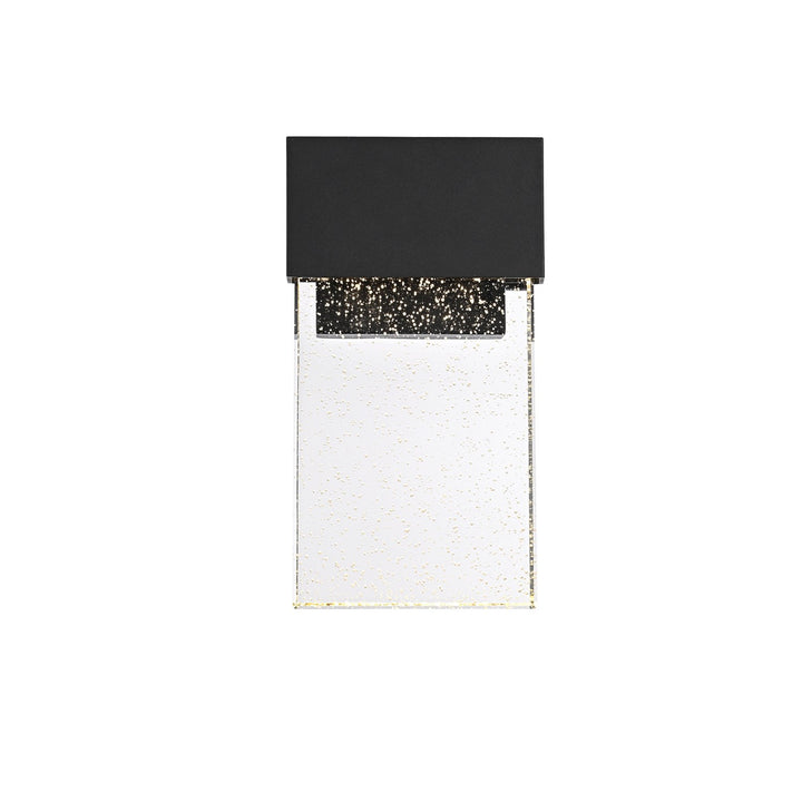 11 Inch Led Outdoor Wall Sconce In Black by Elegant Lighting
