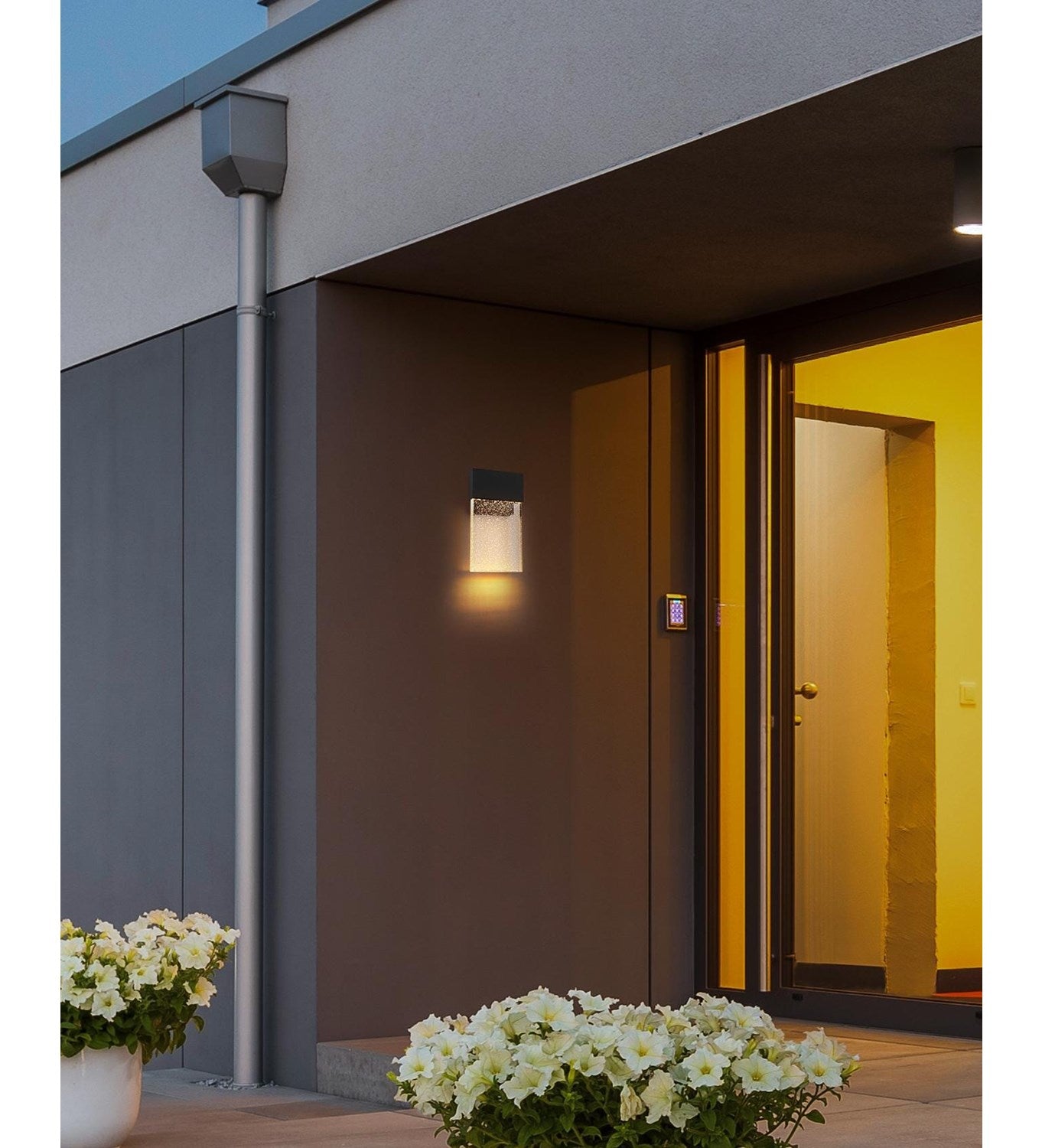 11 Inch Led Outdoor Wall Sconce In Black
