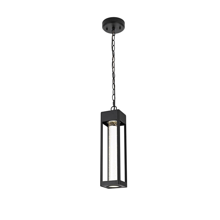 15 Inch Led Outdoor Pendant In Black