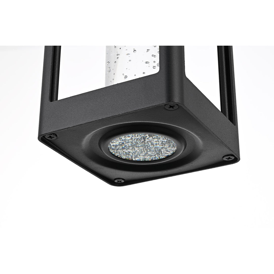15 Inch Led Outdoor Pendant In Black