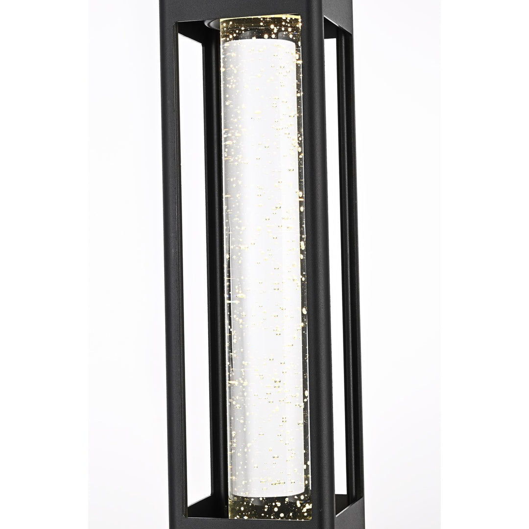 15 Inch Led Outdoor Pendant In Black