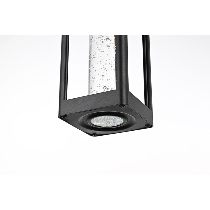 23 Inch Led Outdoor Pendant In Black