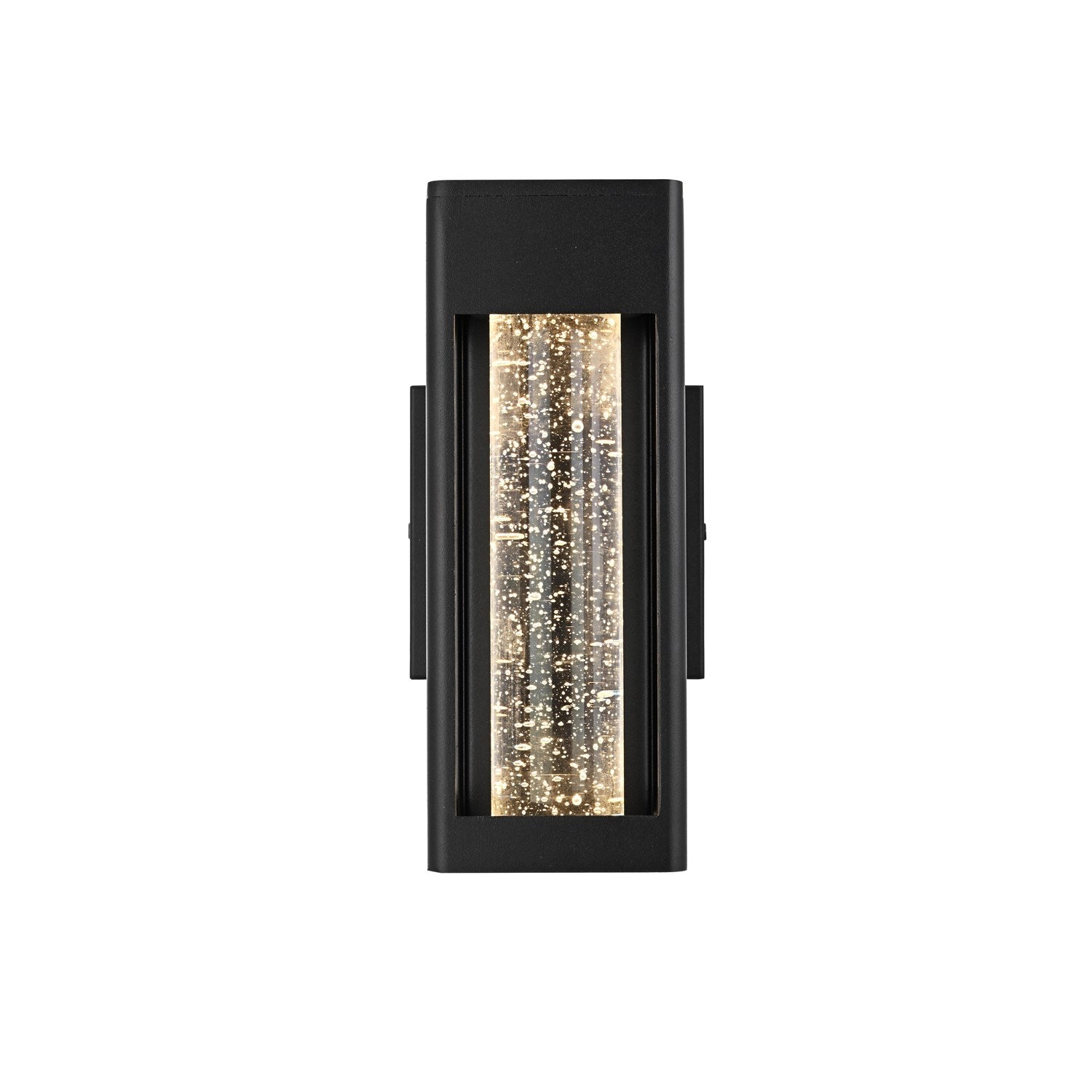 10 Inch Led Outdoor Wall Sconce In Black by Elegant Lighting