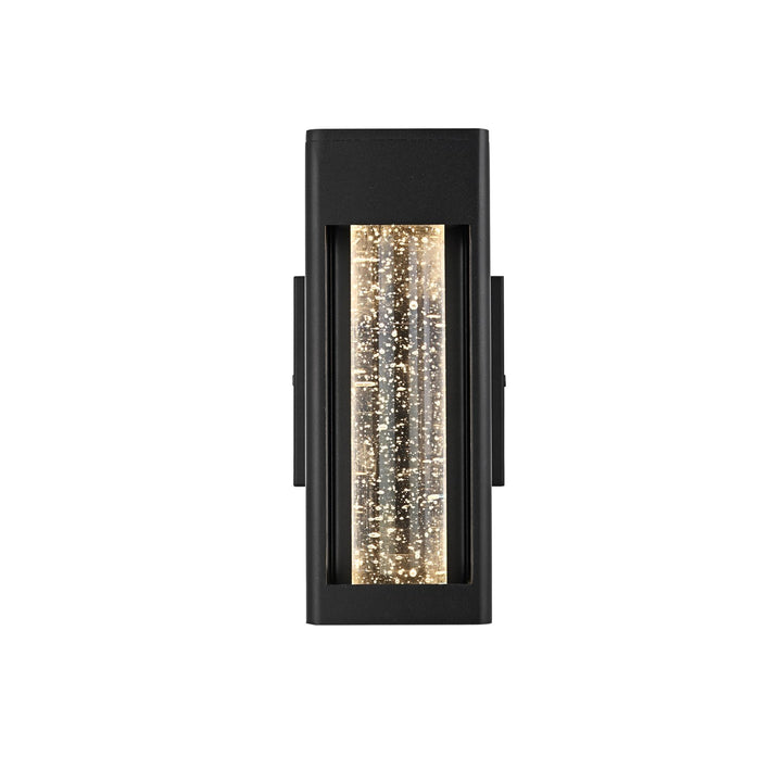 10 Inch Led Outdoor Wall Sconce In Black by Elegant Lighting