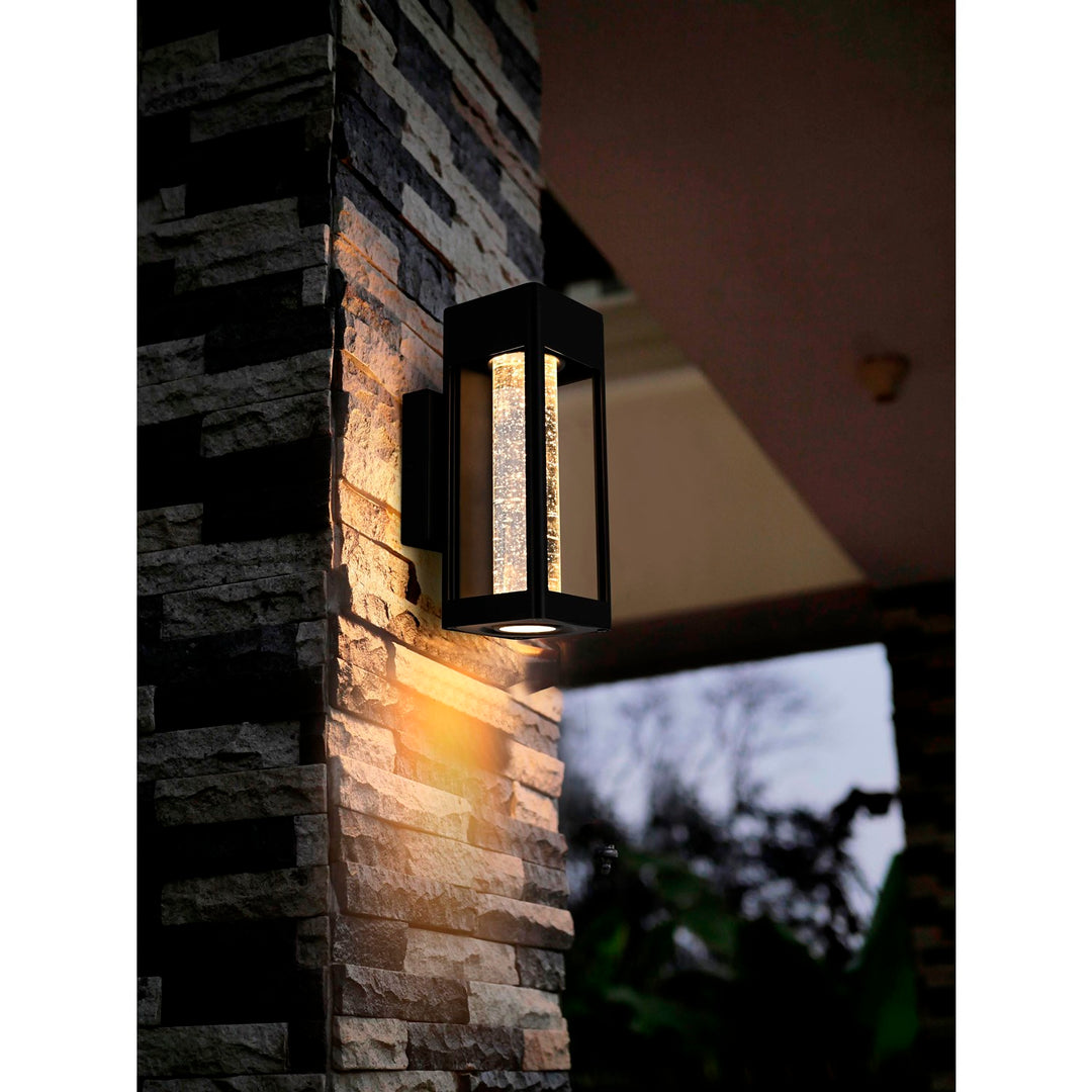 10 Inch Led Outdoor Wall Sconce In Black