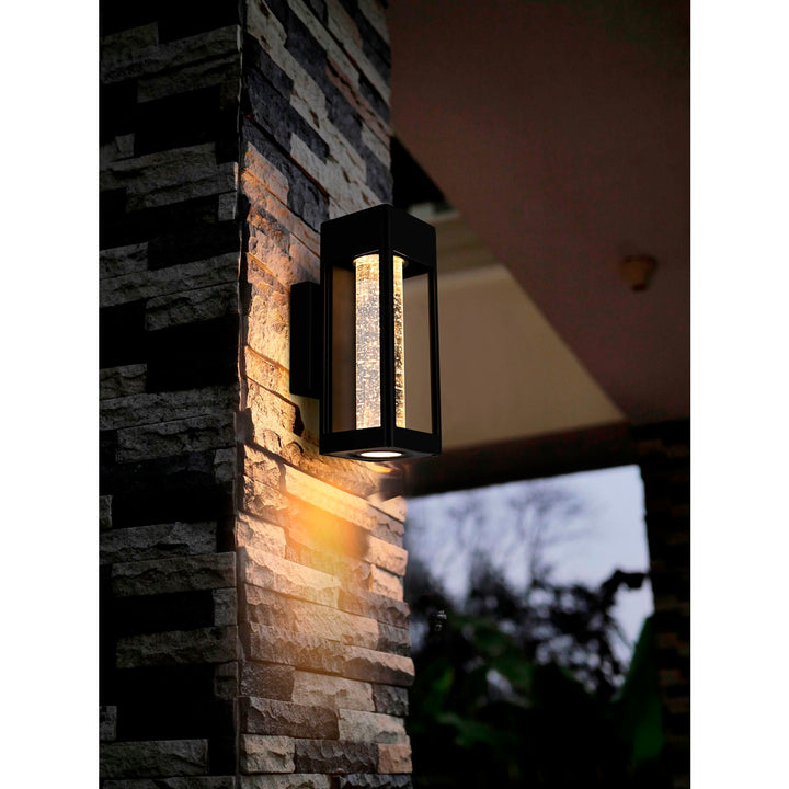 10 Inch Led Outdoor Wall Sconce In Black