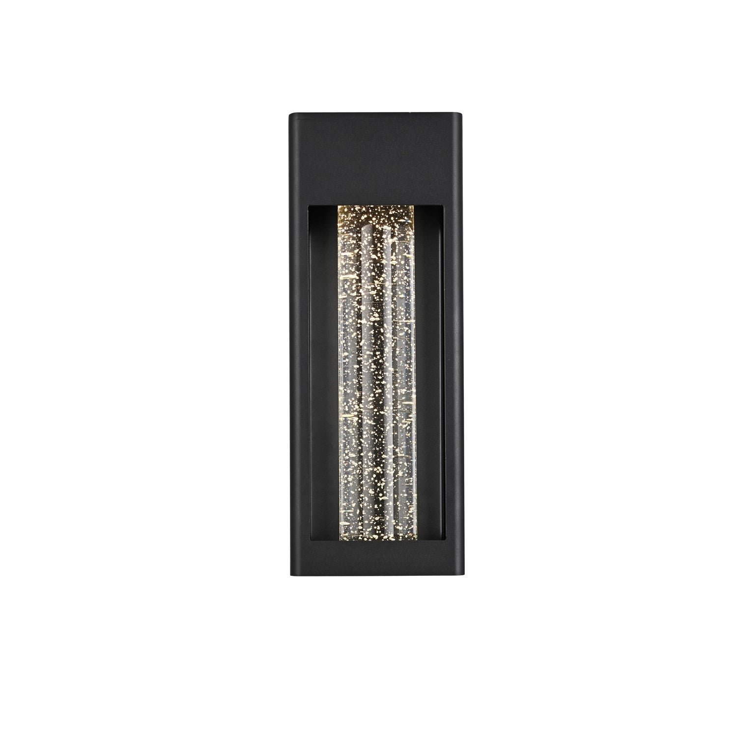 15 Inch Led Outdoor Wall Sconce In Black by Elegant Lighting