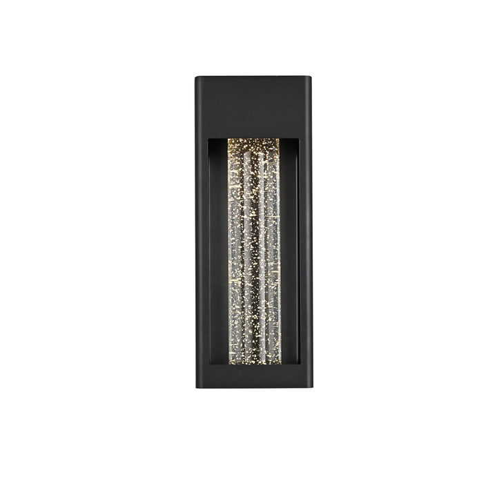 15 Inch Led Outdoor Wall Sconce In Black by Elegant Lighting