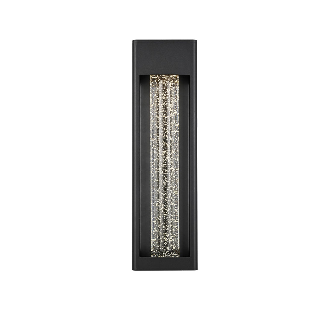 19 Inch Led Outdoor Wall Sconce In Black by Elegant Lighting
