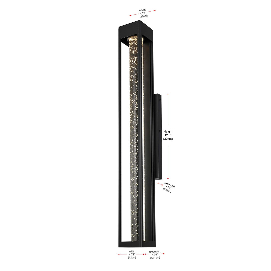32 Inch Led Outdoor Wall Sconce In Black