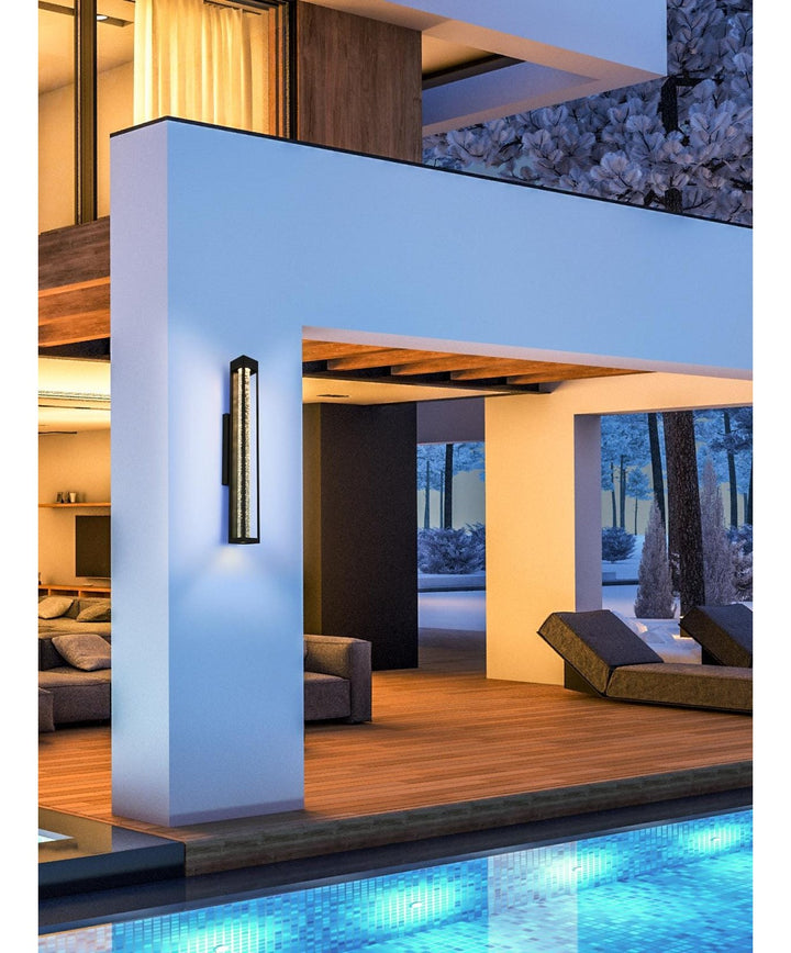 32 Inch Led Outdoor Wall Sconce In Black