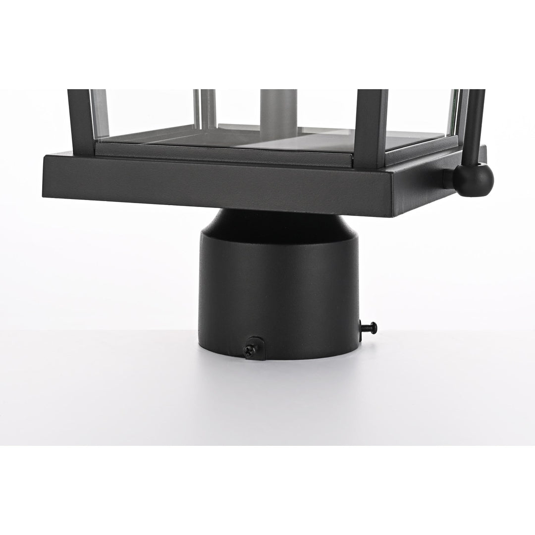 23 Inch Outdoor Post Light In Black